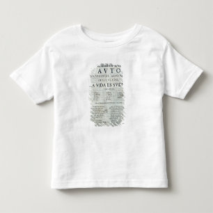 Camiseta Infantil Primeira página 'do La Vida es Sueno