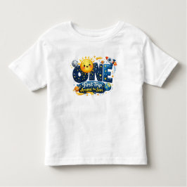 Camiseta Infantil Primeira Volta ao Sol Primeiro Aniversário