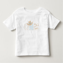 Camiseta Infantil Primeiro Aniversário Rodeio Um