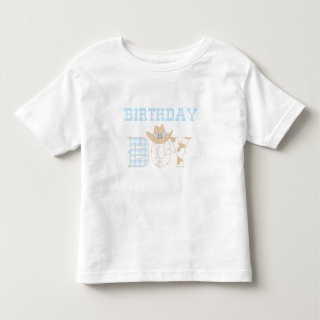 Camiseta Infantil Primeiro Aniversário Rodeio Um (Frente)