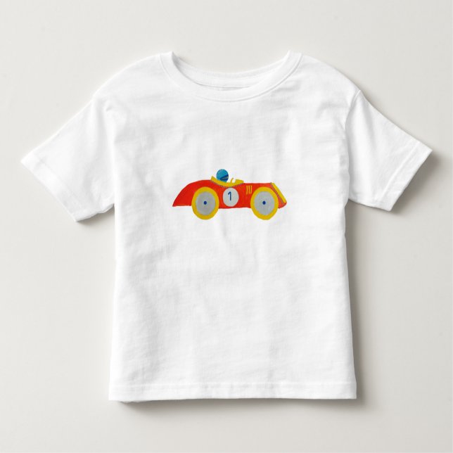 Camiseta Infantil Primeiro aniversario vermelho pequeno da criança (Frente)