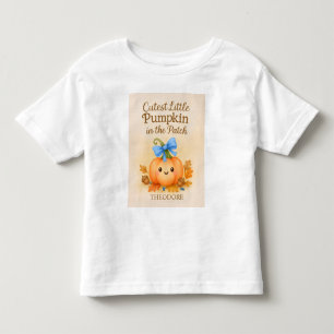 Camiseta Infantil Primeiro Dia de Ação de Graças do Menino com Abóbo