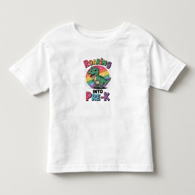 Camiseta Infantil Primeiro dia de pré-K de volta à escola (Frente)