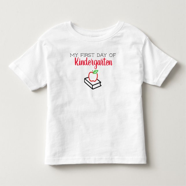 Camiseta Infantil Primeiro Dia do Jardim de Infância (Frente)