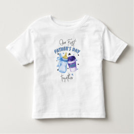 Camiseta Infantil Primeiro Dia dos Pais Juntos Roupas combinando / A