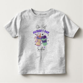 Camiseta Infantil Primeiro Dia dos Pais Juntos Roupas Combinando/Rox