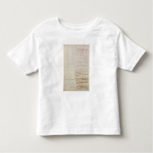Camiseta Infantil Primeiro esboço da constituição dos E.U.