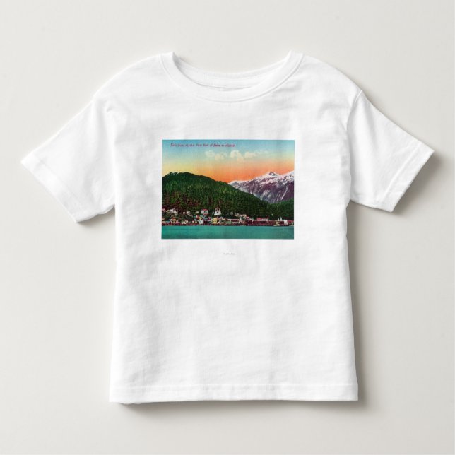 Camiseta Infantil Primeiro porta de entrada na opinião de Alaska (Frente)