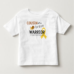 Camiseta Infantil primo-bravo cancer guerreiro leão-criança-camisa