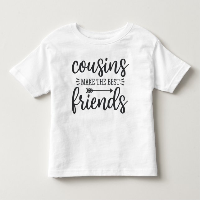 Camiseta Infantil Primos Fazem Os Melhores Amigos (Frente)