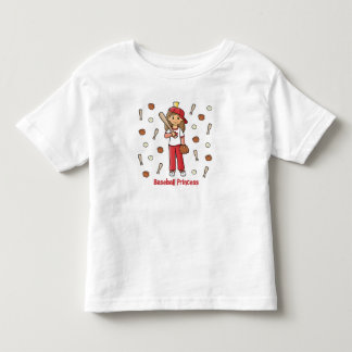 Camiseta Infantil Princesa Baseball