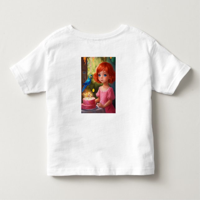 Camiseta Infantil Princesa Birthday Magic (Verso)
