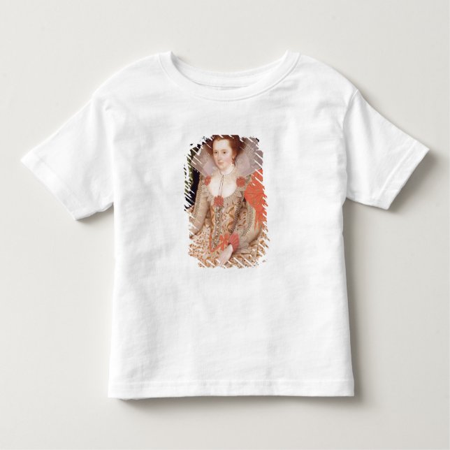Camiseta Infantil Princesa Elizabeth, filha de James I, 1612 (Frente)