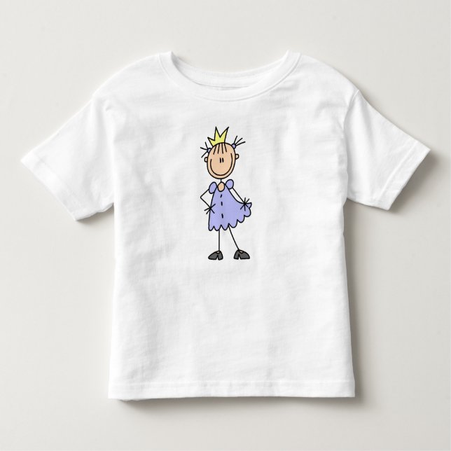 Camiseta Infantil Princesa Pequena com Coroa (Frente)