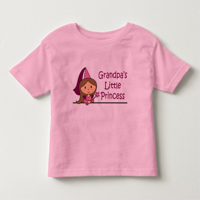 Camiseta Infantil Princesa Pequena do Avô (Frente)