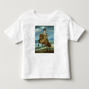 Camiseta Infantil Príncipe Balthasar Carlos em cavalo, c.1635-36
