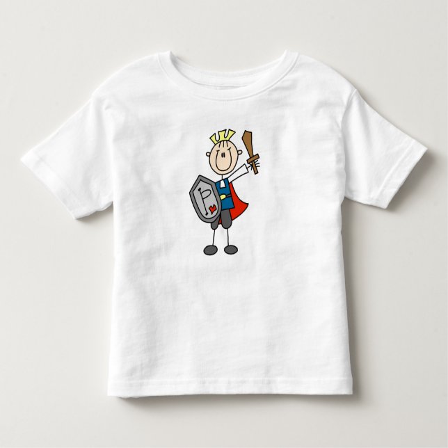 Camiseta Infantil Príncipe Encantado Com Espada (Frente)