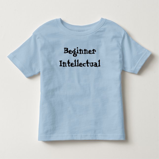 Camiseta Infantil Principiante Engraçado Intelectual (Frente)