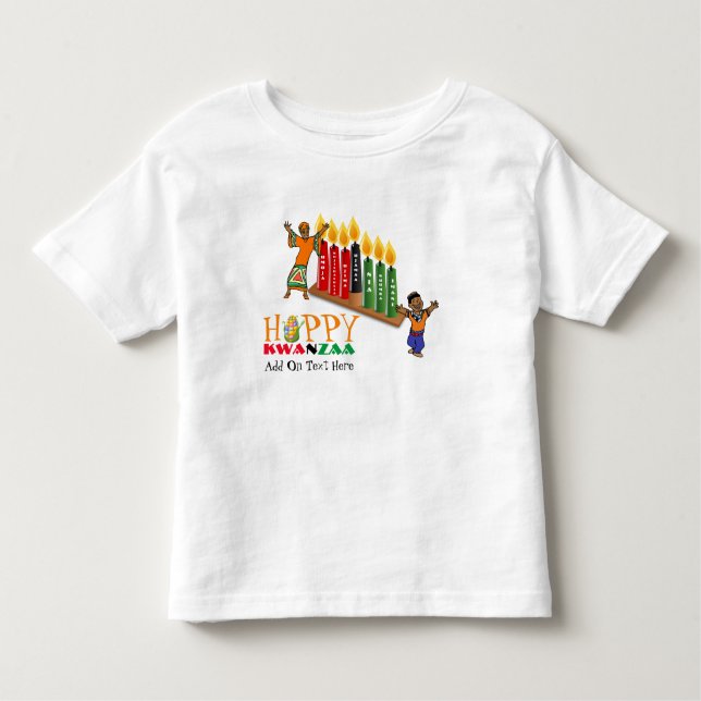 Camiseta Infantil Princípios KWANZAA 7 Compatíveis (Frente)