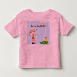 Camiseta Infantil Pro(ative) Golfer, garota