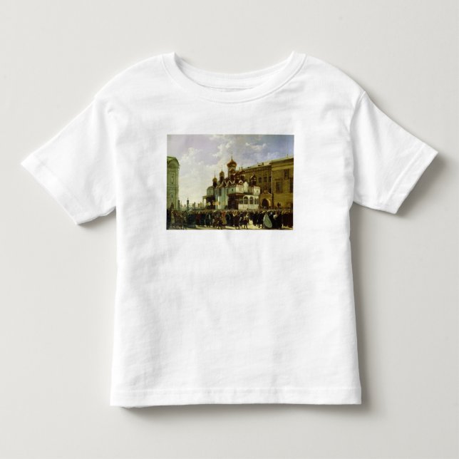 Camiseta Infantil Procissão da páscoa no aviso de Maria (Frente)