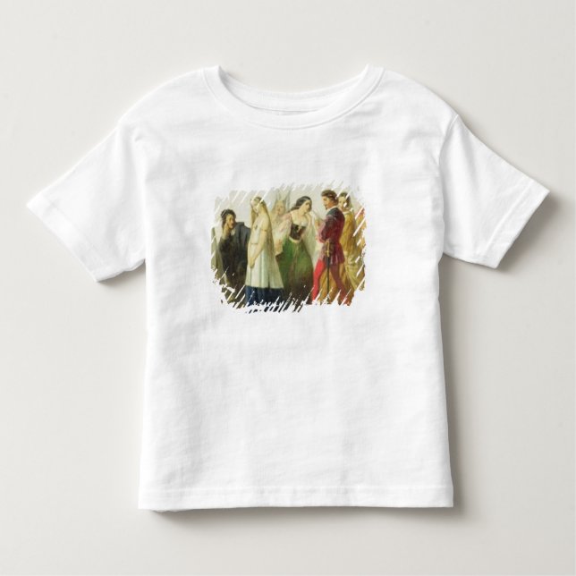 Camiseta Infantil Procissão dos caráteres de Shakespeare (óleo sobre (Frente)