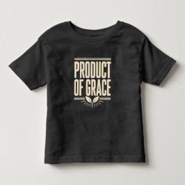 Camiseta Infantil Produto da Graça do Desenho Cristão Baseado na Fé