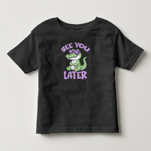 Camiseta Infantil Professor de Jacaré, Tchau, Crianças