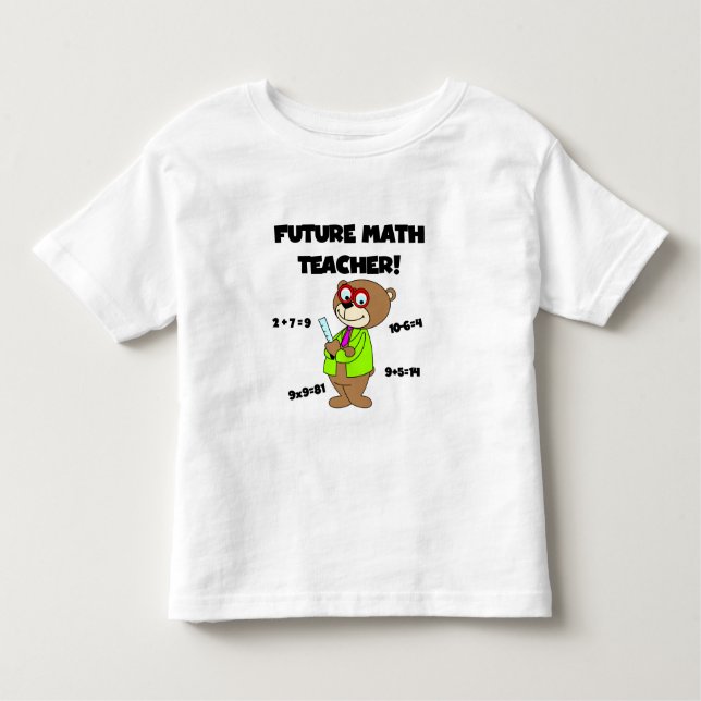 Camiseta Infantil Professor de matemática futuro (Frente)