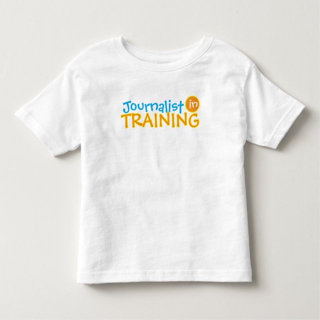 Camiseta Infantil Profissão Personalizada Engraçada Nome Azul Laranj (Frente)