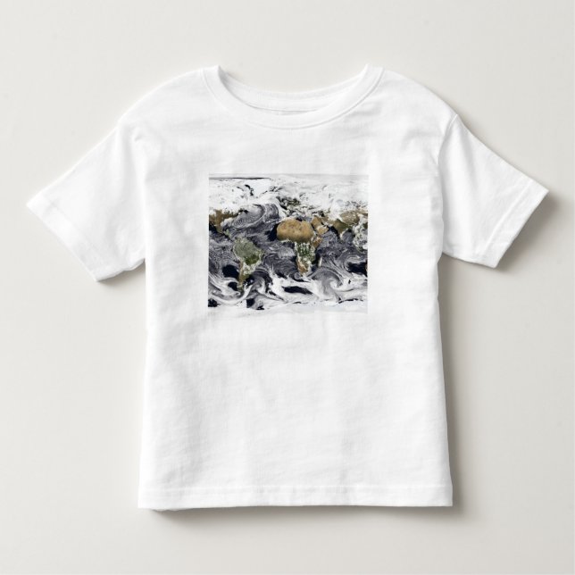 Camiseta Infantil Projeção de equidistante cilíndrico (Frente)