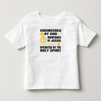 Camiseta Infantil Projetado por Deus, Mantido por Jesus,