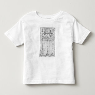 Camiseta Infantil Projete para a catedral, elevação do oeste