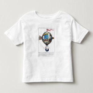 Camiseta Infantil Projete para um balão de ar quente com um diâmet