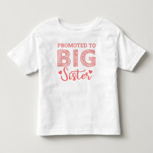 Camiseta Infantil Promovida a Irmã Mais Velha com Coração