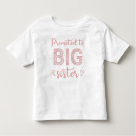 Camiseta Infantil Promovido à Irmã Grande