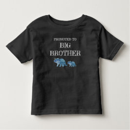 Camiseta Infantil Promovido à t-shirt do Big Brother Dinosaur