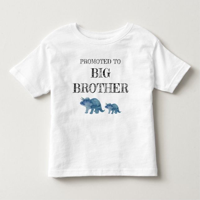 Camiseta Infantil Promovido à t-shirt do Big Brother Dinosaur (Frente)