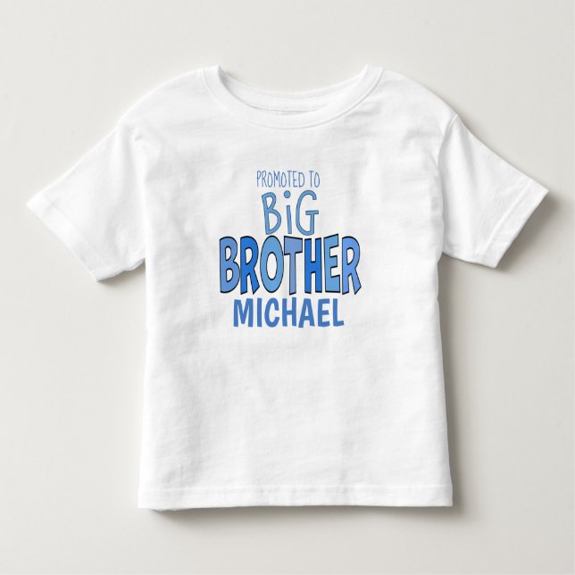Camiseta Infantil Promovido ao Big Brother Boy Cute Modern (Frente)