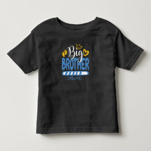 Camiseta Infantil Promovido Ao Irmão Mais Velho Carregando Irmão Mai