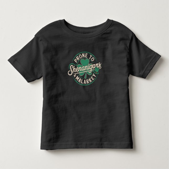 Camiseta Infantil Prona Para Shenanigans E Dia de São Patrício De Ma (Frente)