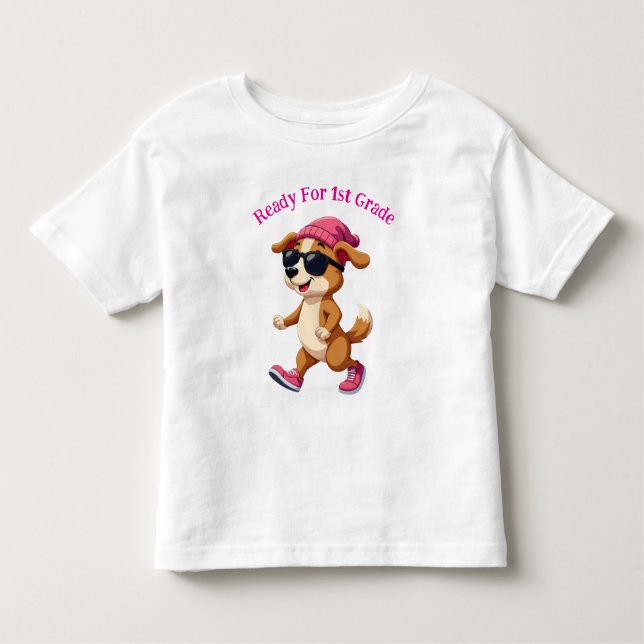 Camiseta Infantil Pronto Personalizado Para O Jardim De Infância (Frente)