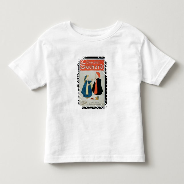 Camiseta Infantil Propaganda de poster de "chocolate Suchard" (cor (Frente)