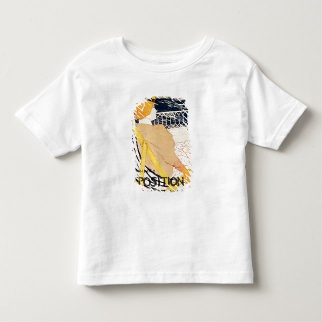 Camiseta Infantil Propaganda de poster de Henri de Toulouse-Lautrec (Frente)
