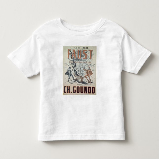 Camiseta Infantil Propaganda de poster 'Faust (Frente)