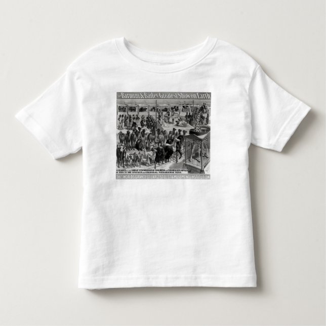 Camiseta Infantil Propaganda de poster, 'o Barnum e o Bailey (Frente)