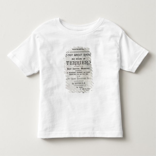 Camiseta Infantil Propaganda de poster o clube aliado de Terrier (Frente)