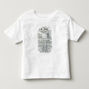 Camiseta Infantil Propaganda de poster um desempenho 'de Don Juan