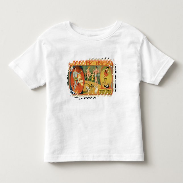 Camiseta Infantil Propaganda para 'os grandes artistas do fio o W (Frente)