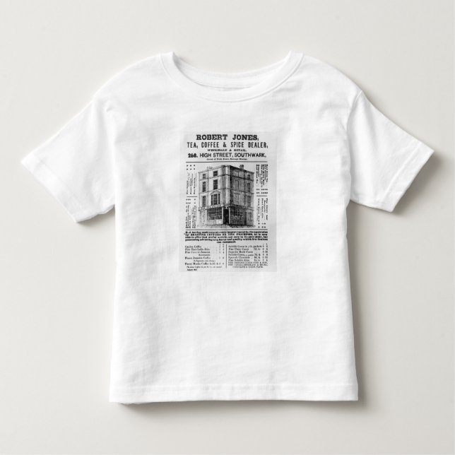 Camiseta Infantil Propaganda para Robert Jones, chá (Frente)